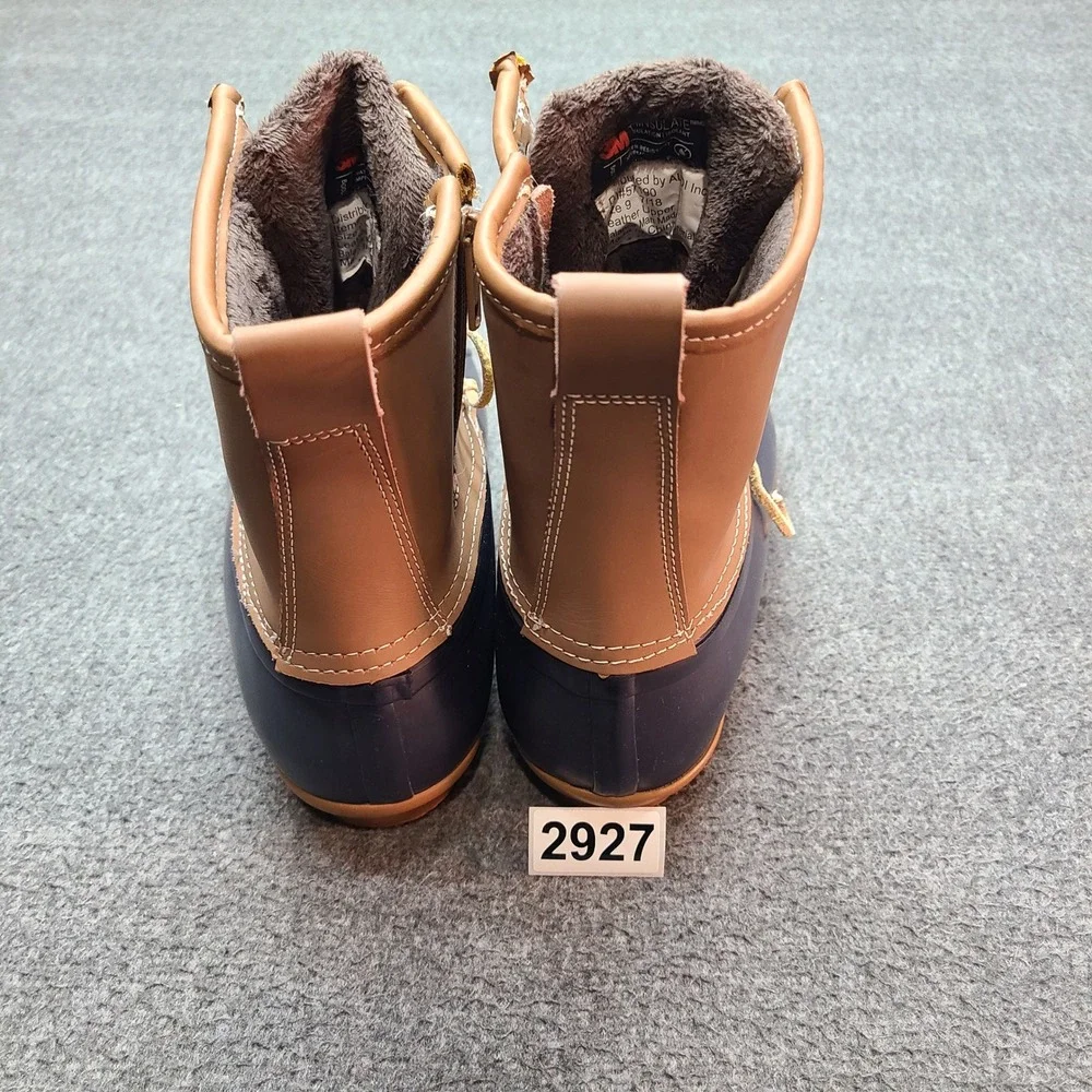 Serra Women's Insulated Duck Boots Tan‎ Brown Navy Size 9 Waterproof